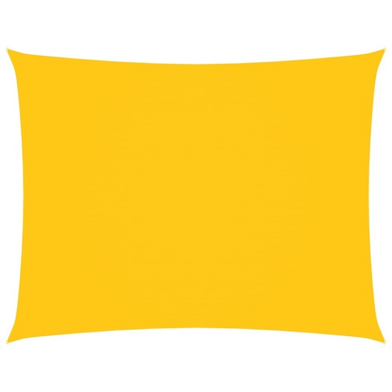 Voile de parasol tissu oxford rectangulaire 3,5x4,5 m jaune