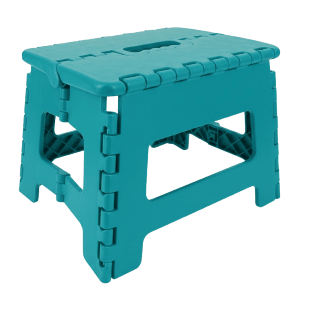 Turquoise 31.5 x 25.5 x 22 cm venteo - marche pied pliable 25 cm