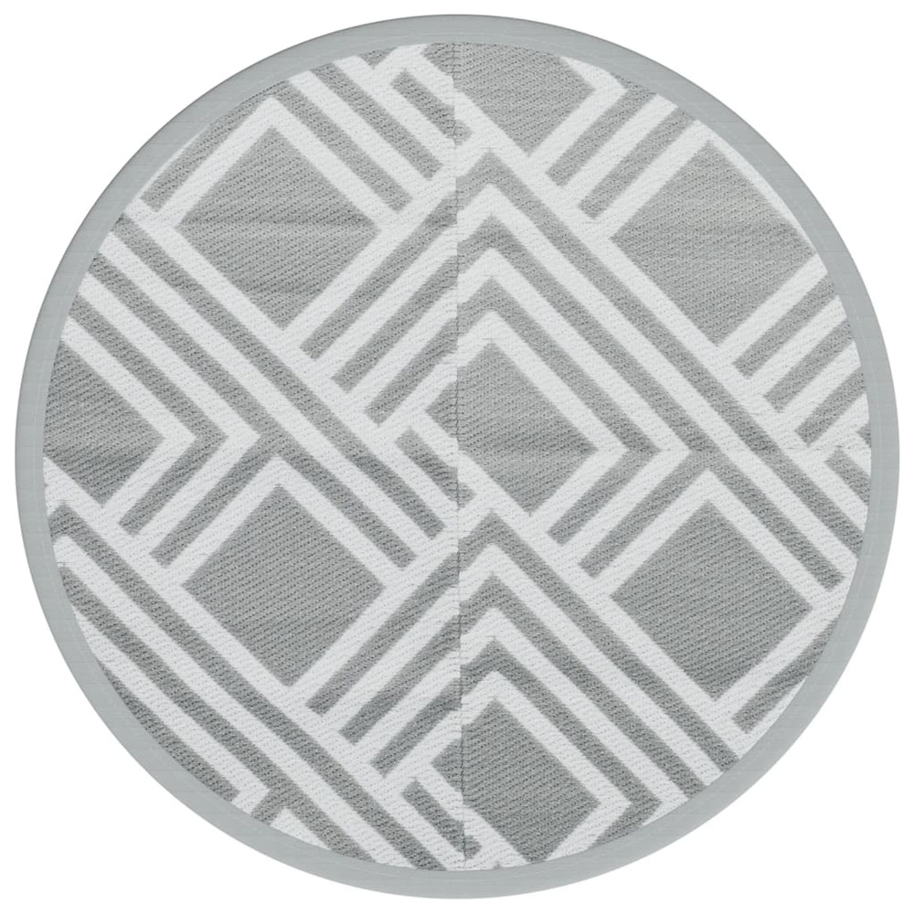 Tapis d'extérieur arakil gris ø160 cm pp
