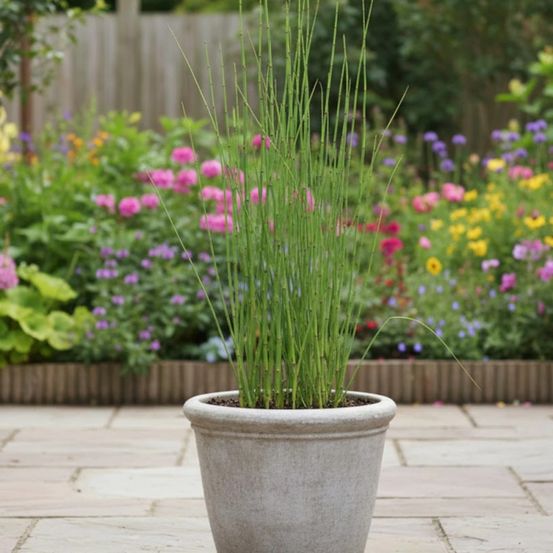 Prêle d'hiver, equisetum lot de 3 godets