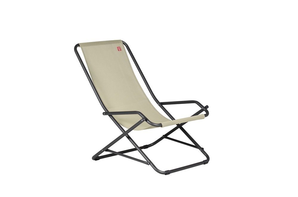 Transat - Dondolina - alu. anthracite batyline blanc/beige L.92xl.63xH.83cm