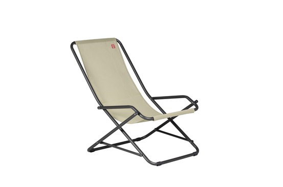 Transat - Dondolina - alu. anthracite batyline blanc/beige L.92xl.63xH.83cm