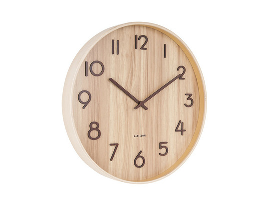 Horloge murale pure medium marron