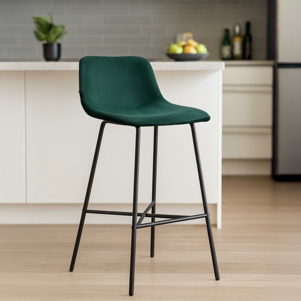 Tabouret de bar altona velours