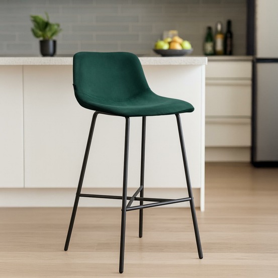 Tabouret de bar altona velours