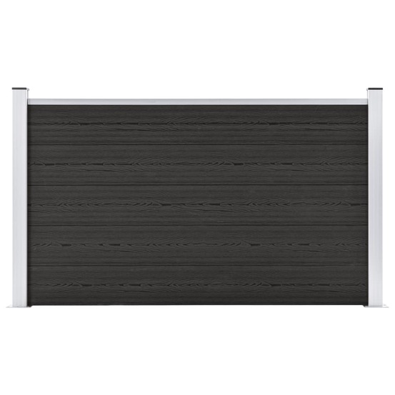 Clôture de jardin wpc 180x105 cm gris