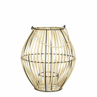 Mica decorations lanterne reti - 31.5x31.5x33.5 cm - bambou - marron