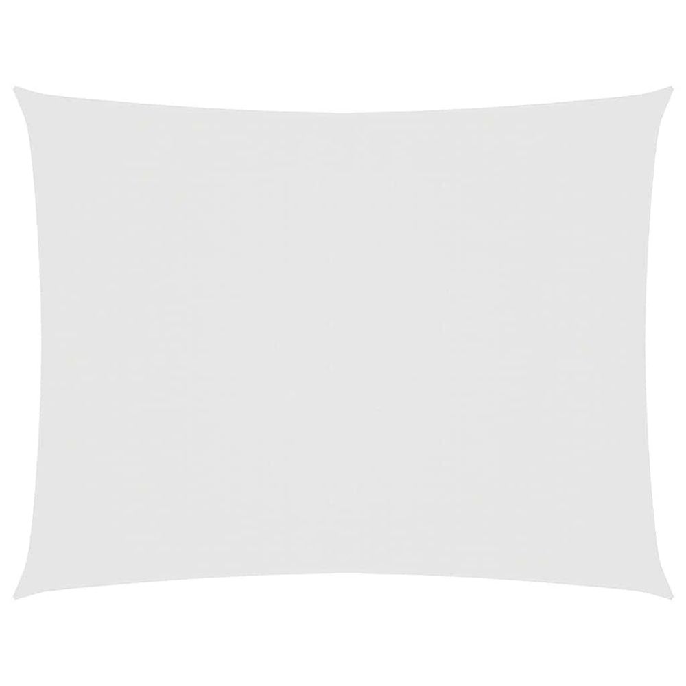 Voile de parasol tissu oxford rectangulaire 5x7 m blanc