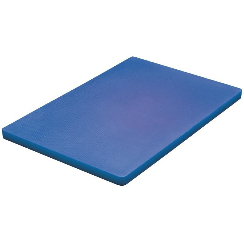 Planche à découper polyéthylène 450 x 350 x 20 mm bleue basse densité - hygiplas
