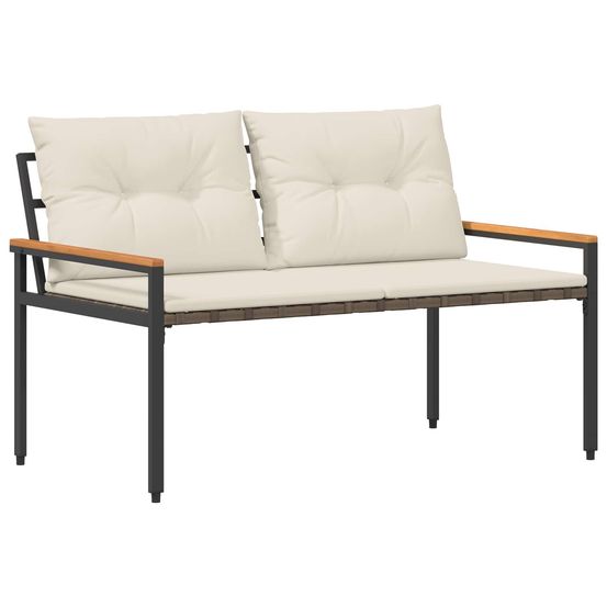 Banc extérieur 2 -seater 116 x 67,5 x 72 cm polyrotin