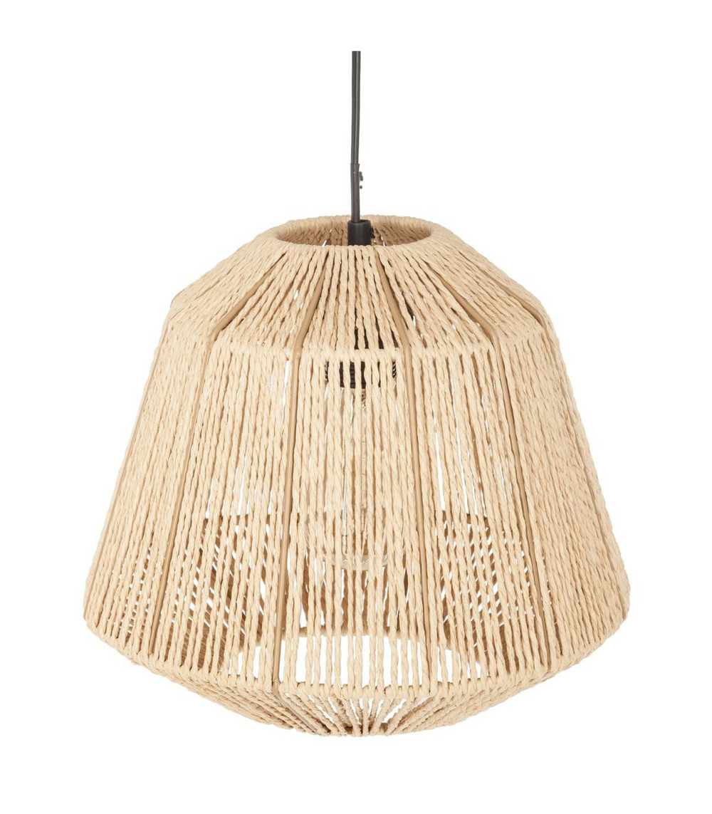 Luminaire suspension corde d 29 cm beige