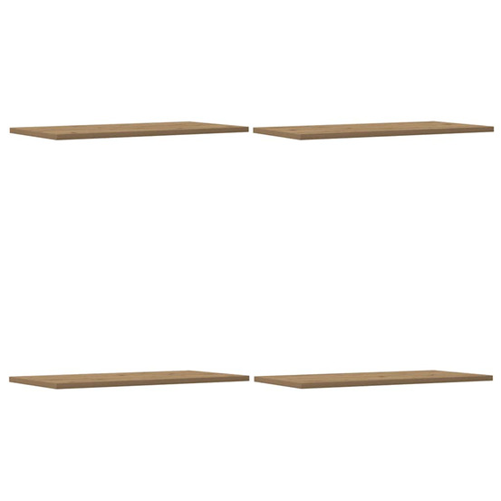 Étagères murales 4 pcs chêne artisanal 60x30x1,5 cm