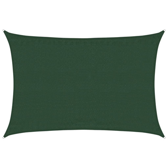 Voile d'ombrage 160 g/m² vert foncé 3,5x5 m pehd