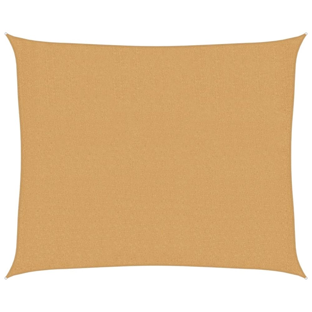 Voile d'ombrage 160 g/m² rectangulaire sable 2,5x3 m pehd
