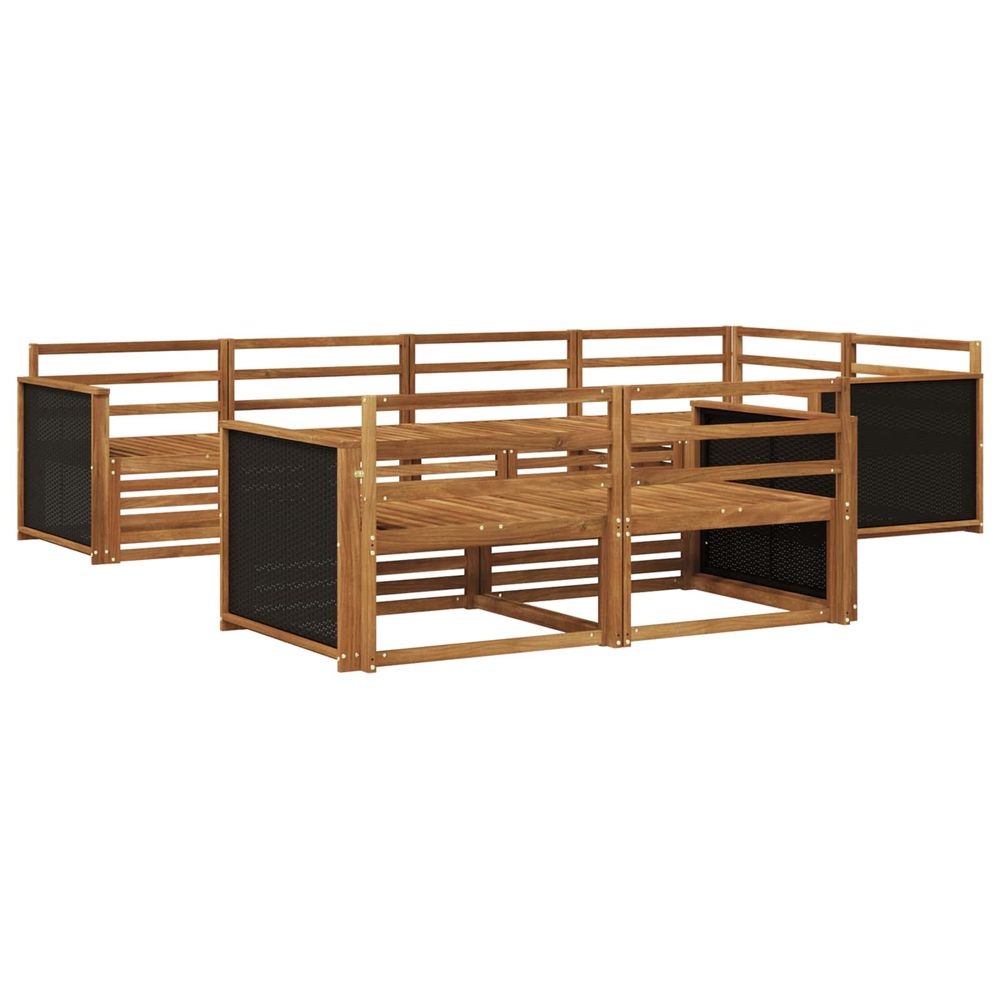 Ensemble de canapés d'extérieur 7 pc naturel