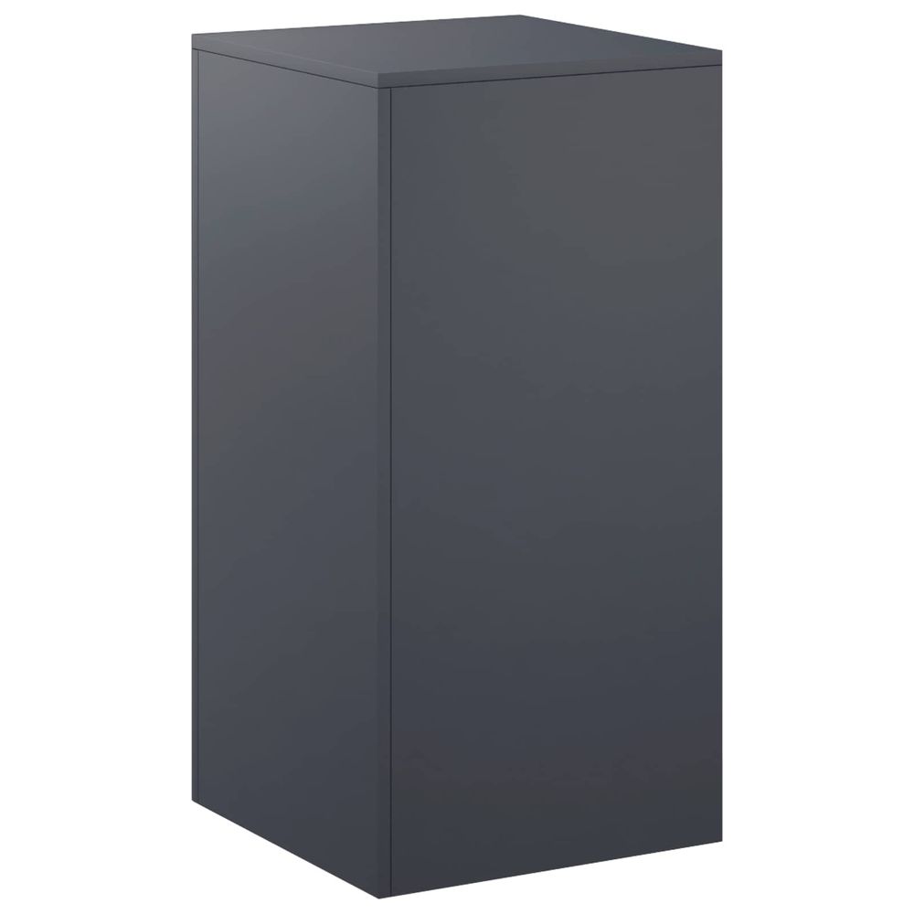 Support de plante anthracite 40 x 40 x 80 cm acier inoxydable