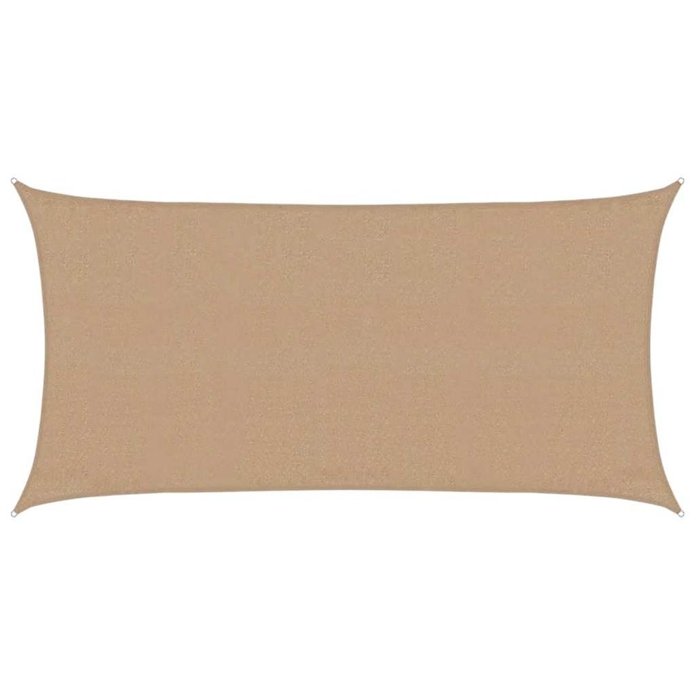 Voile d'ombrage 160 g/m² taupe 3x6 m pehd