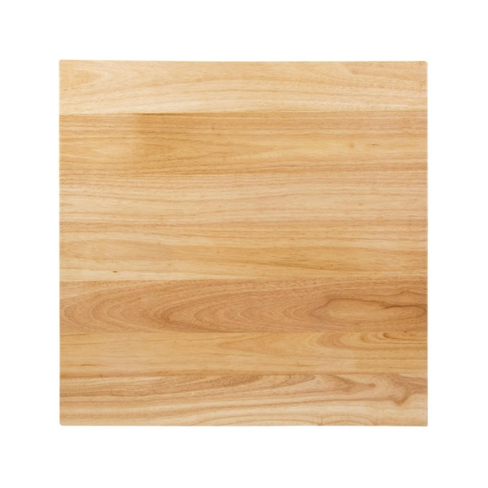 Plateau de table carré pré-percé coloris bois naturel 700mm - bolero