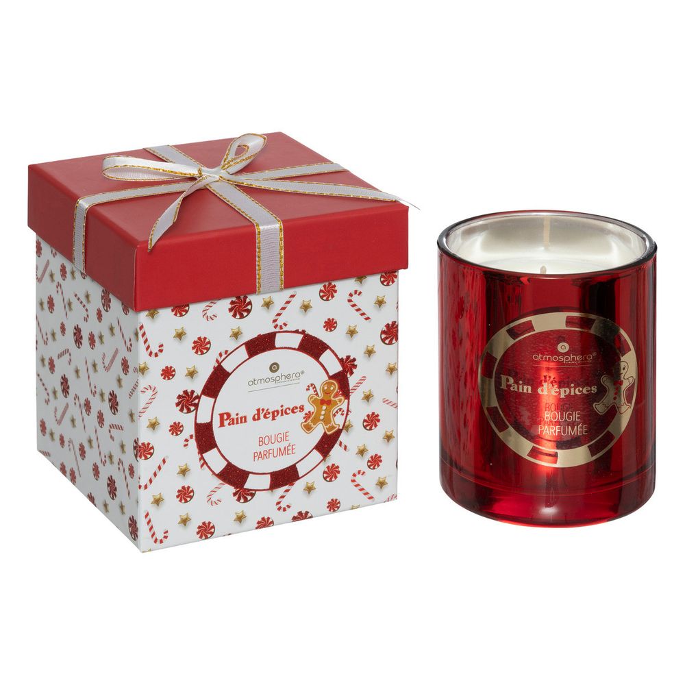 Bougie parfumée photophore en verre 210g pain d'épice