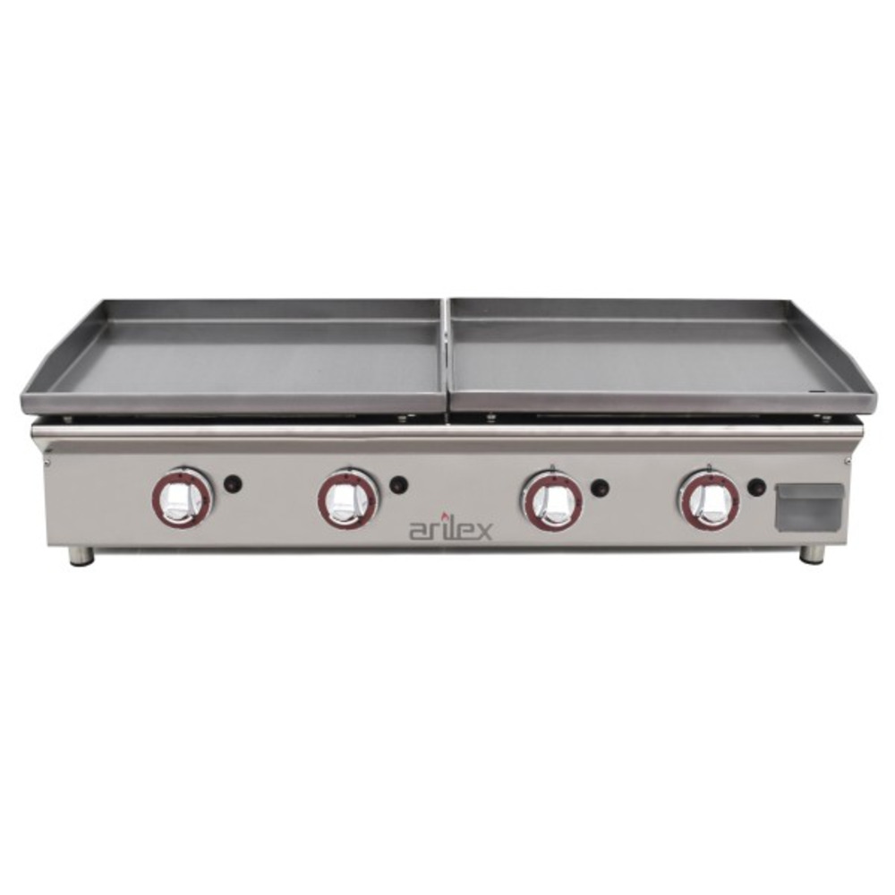 Plancha à gaz duo en acier laminé - arilex
