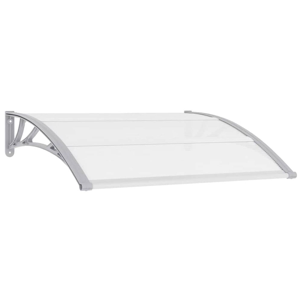 AUVENT DE PORTE GRIS ET TRANSP-(866060)
