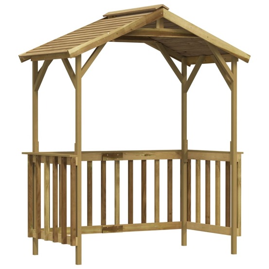 Abri de barbecue 163,5 x 93 x 210 cm bois de pin imprégné vert
