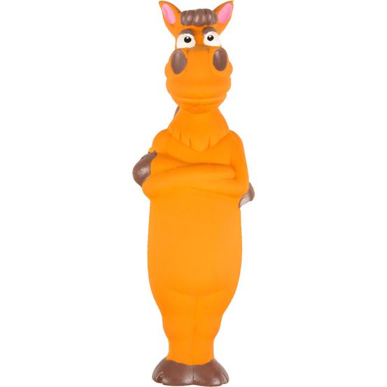 Jouet pour chien en latex, cheval avec son, 32cm.