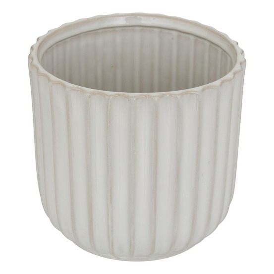 Cache-pot iko en grès 16x16x15cm