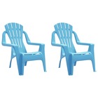 Chaises de jardin pour enfants lot de 2 bleu 37x34x44 cm pp
