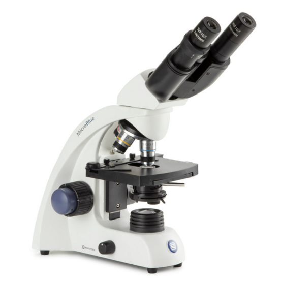 Microscope binoculaire microblue- platine x-y - 4x/10x/40x/100x