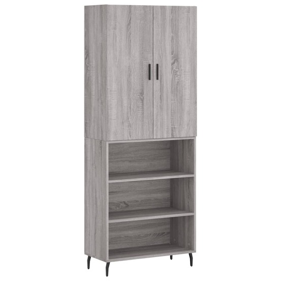 Buffet bahut commode armoire meuble de rangement organisateur cuisine salle de séjour salon haut sonoma 69,5 x 34 x 180 cm bo