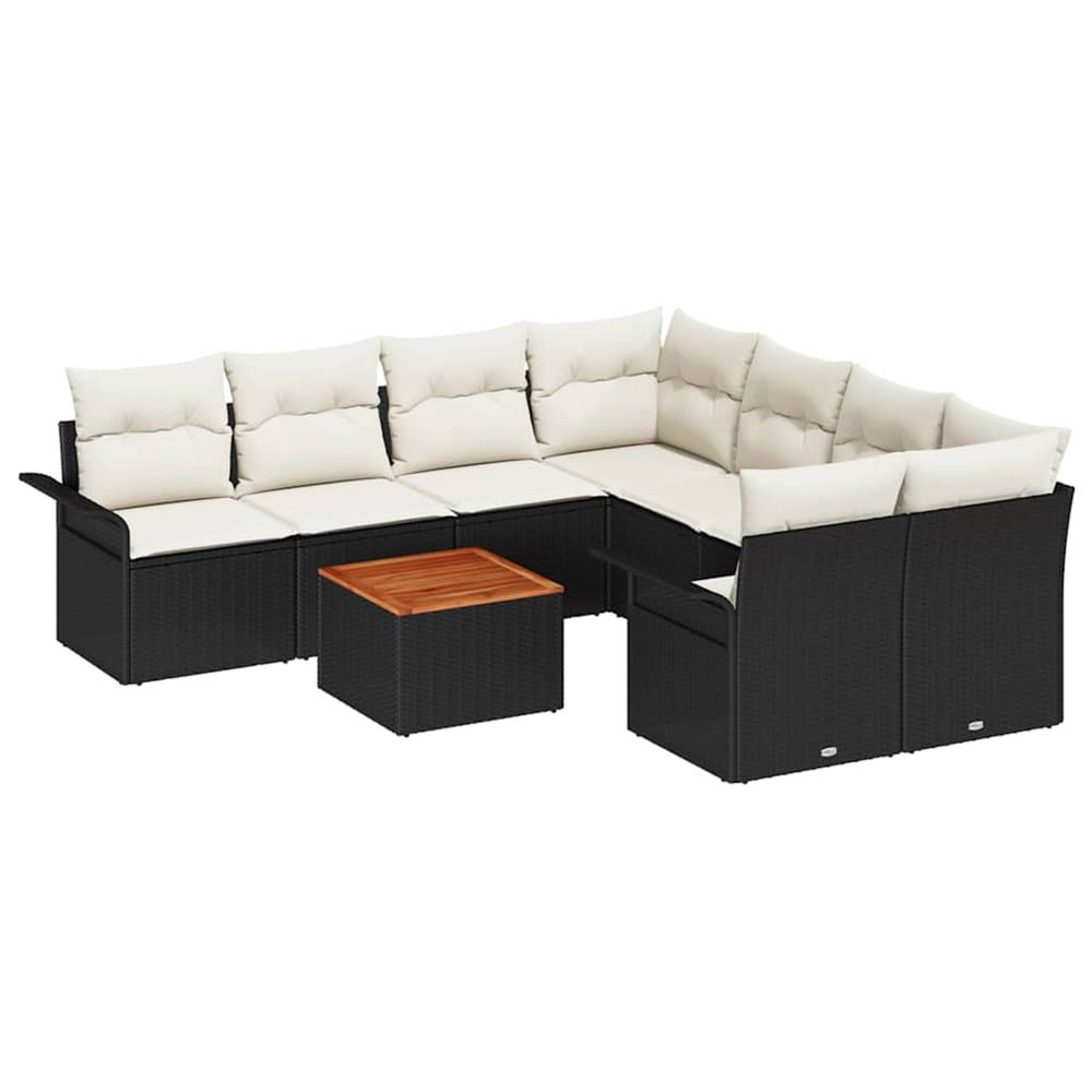 Ensemble de canapé de jardin 9 pc 8-nombre de places