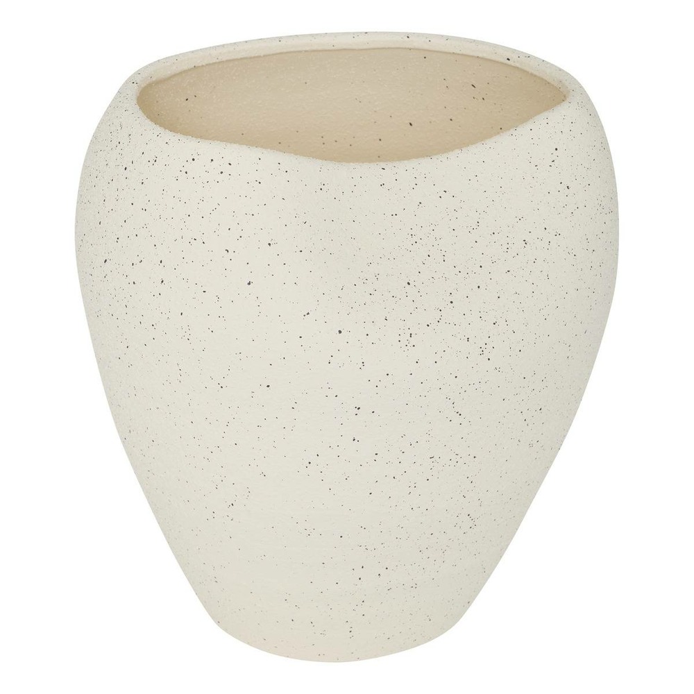 Vase sien h29,5cm grès blanc