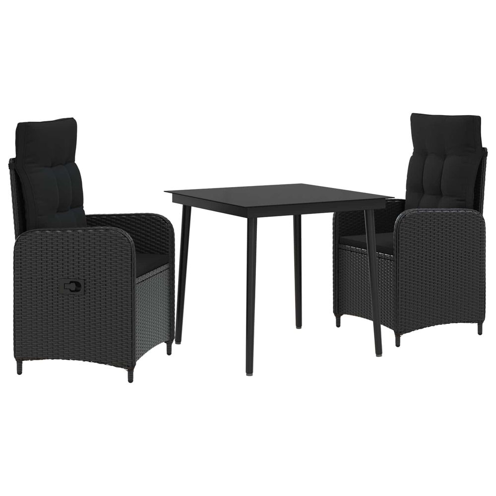 Ensemble de tables basses 3 pc noir