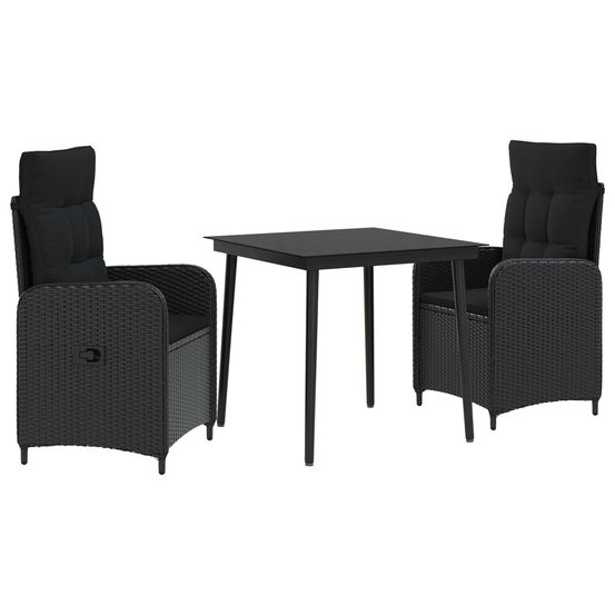 Ensemble de tables basses 3 pc noir