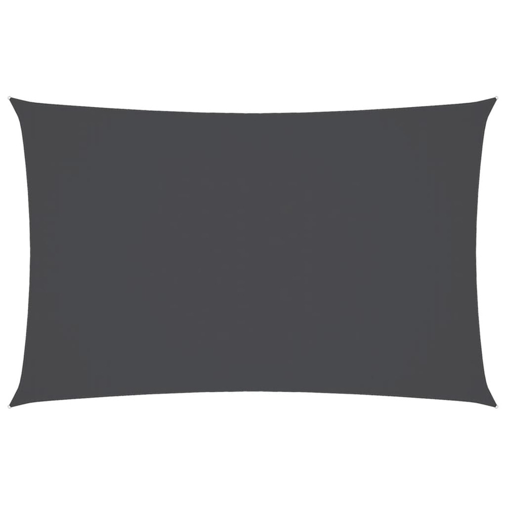 Voile de parasol tissu oxford rectangulaire 3x6 m anthracite