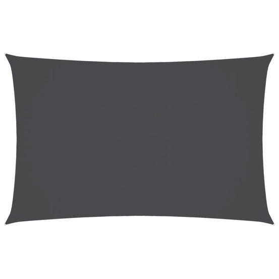 Voile de parasol tissu oxford rectangulaire 3x6 m anthracite