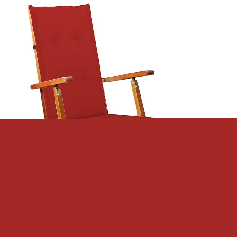 Chaise longue d'extérieur repose-pied et coussin acacia solide bain de soleil