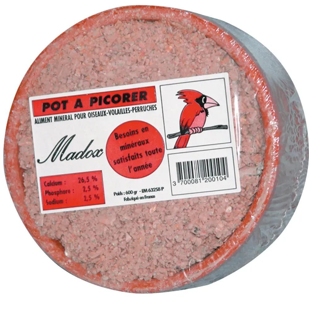 Lot de 24 pot à picorer pigeons, oiseaux et volailles 600 g