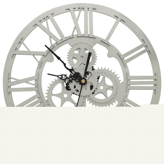 Horloge murale argenté 30 cm acrylique