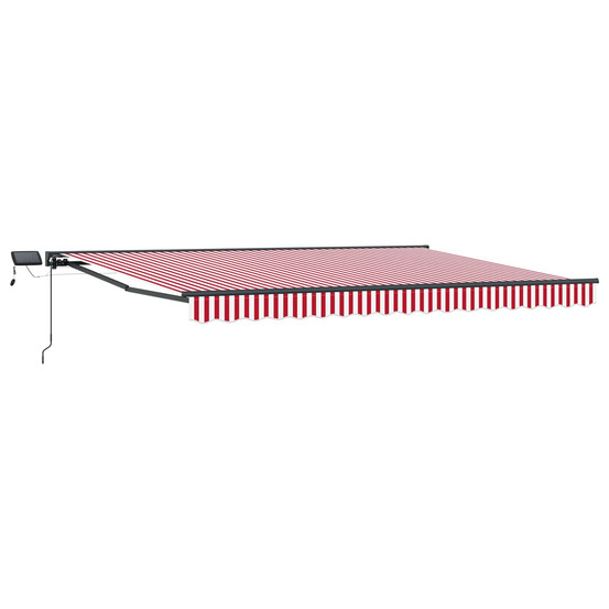Cadre de store manuel avec leds rouge et blanc 4 × 3 m
