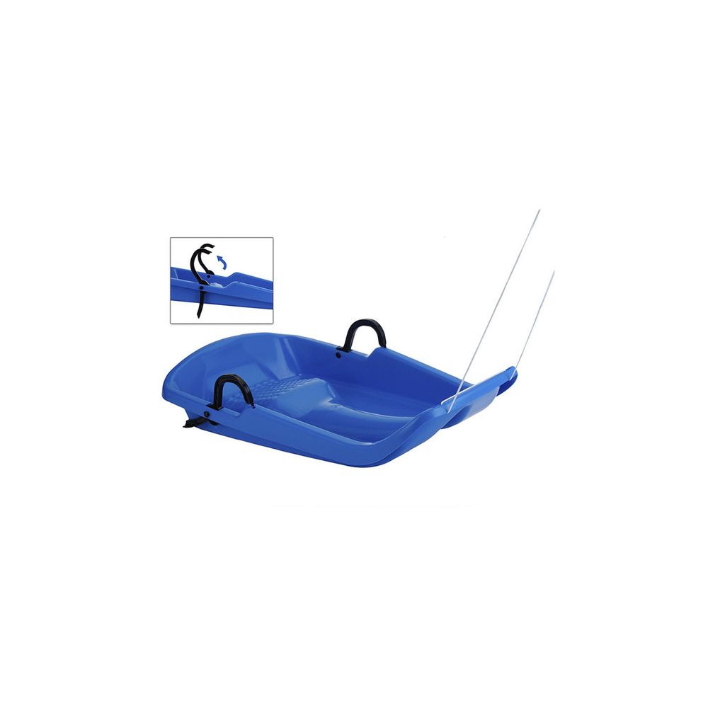 Luge avec double frein 80x40x11,5cm (couleurs assorties)