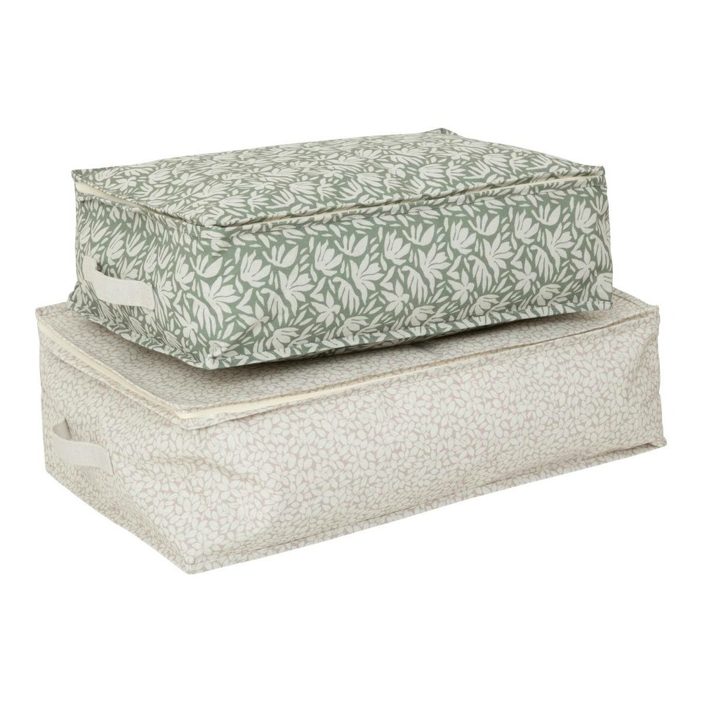 5five - lot de 2 housses de rangement imprimées florea