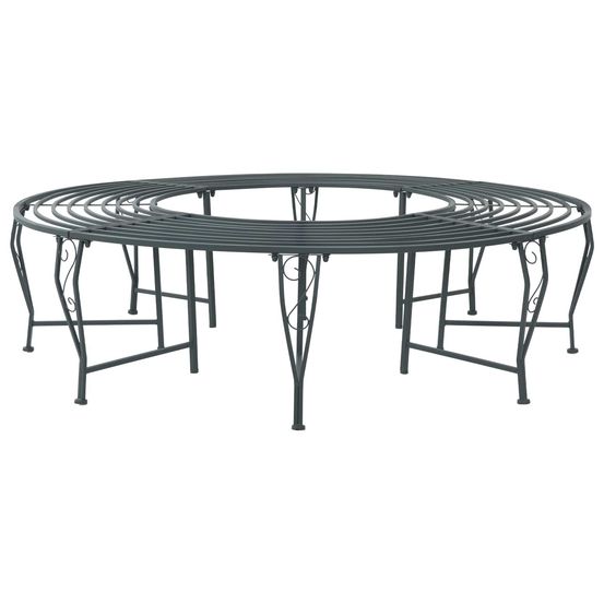 Banc d'arbre 8-nombre de places ø 160 x 44 cm acier