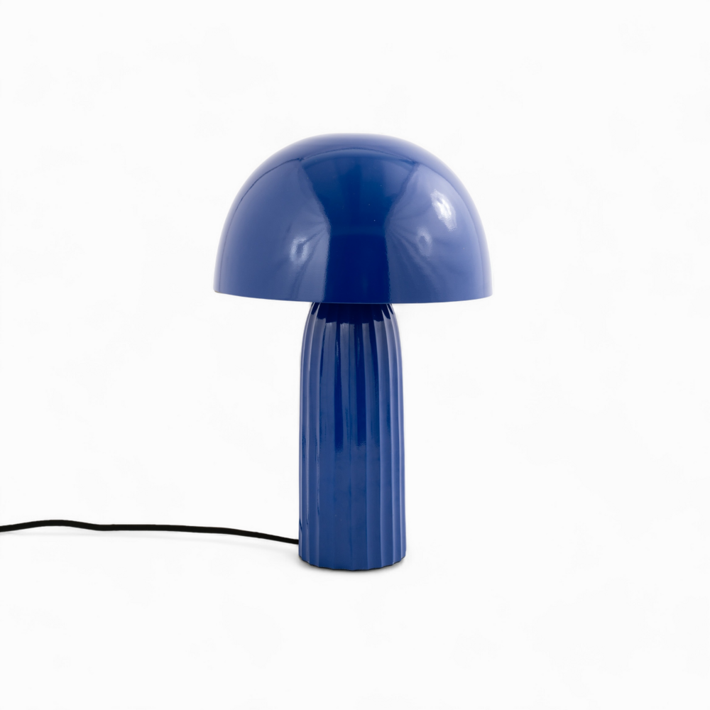 Joy-lampe à poser en métal bleu foncé