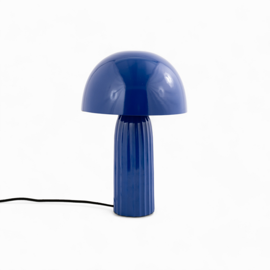 Joy-lampe à poser en métal bleu foncé