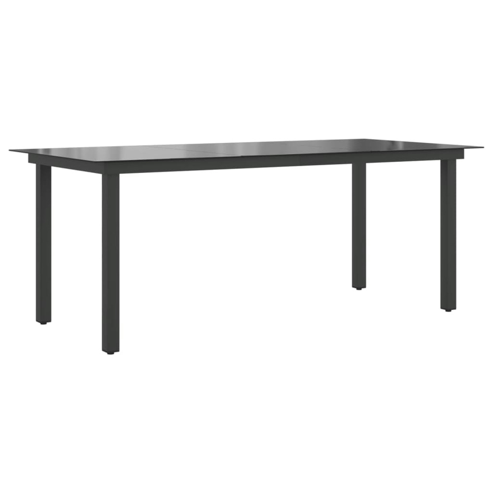 TABLE DE JARDIN NOIR 190 X 90-(866766)