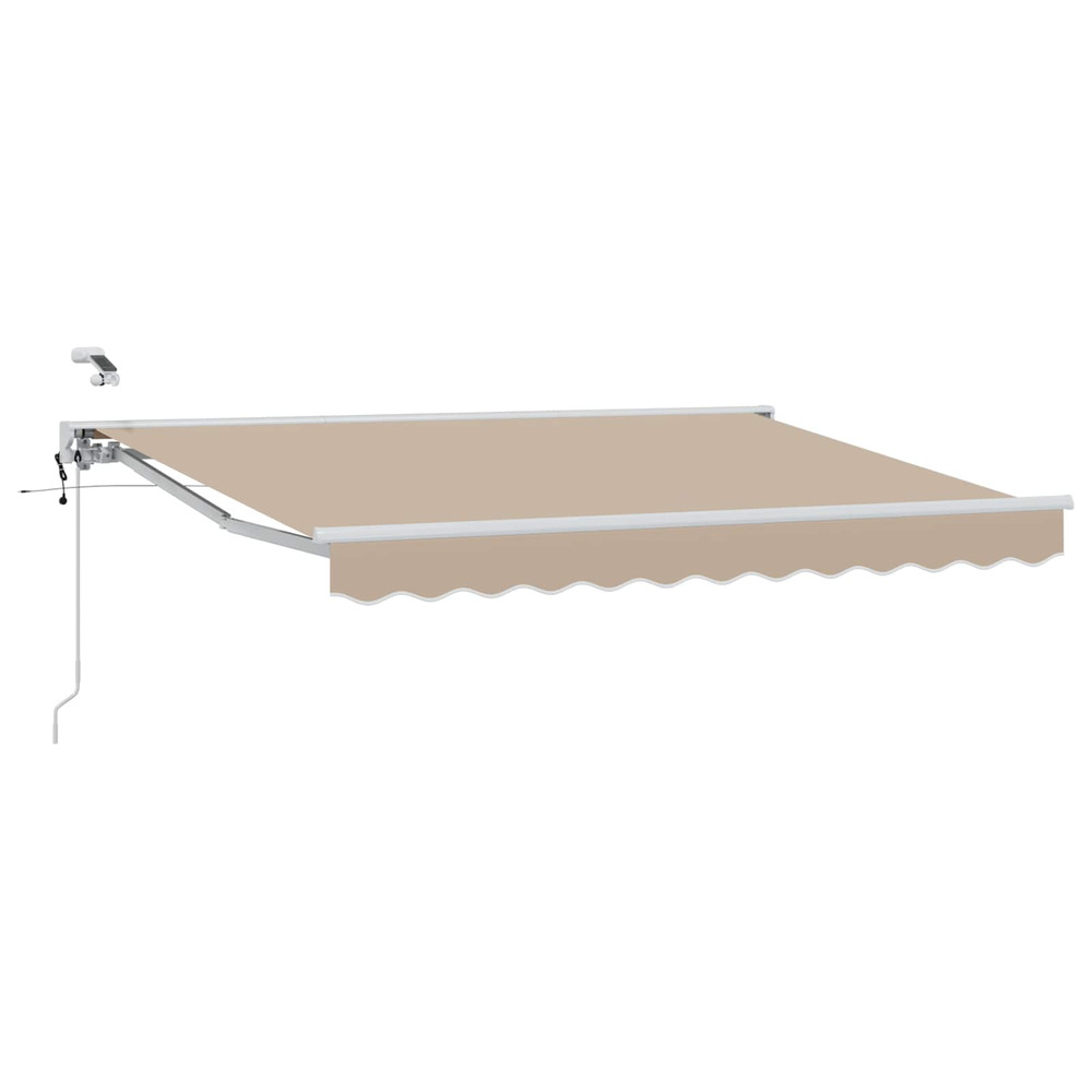 Auvent rétractable électrique beige 2,5 x 2 m