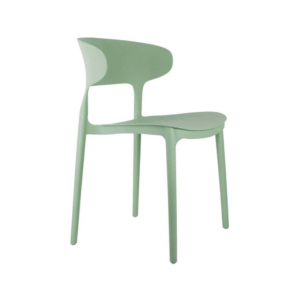 Fauteuil coloré en polypropylène fain vert foncé