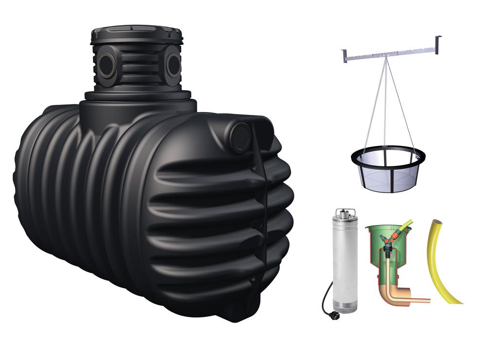 Cuve récupérateur à eau à enterrer 1600 l - 295310